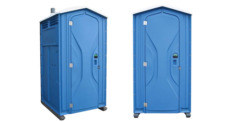 Long-term porta potty units on site in Davison, Michigan
